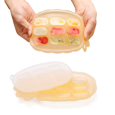 Silicone Pineapple Tray & Food Feeder with Cover Set