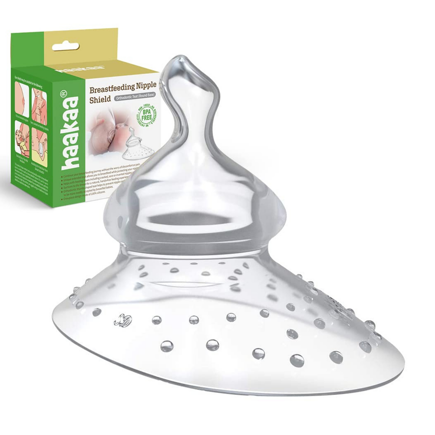 Breastfeeding Nipple Shield - Orthodontic Teat - Round Base